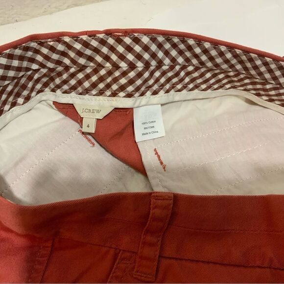 J.Crew Retail - Minnow Chino Shorts, Khaki Red, Women's, Critter Shorts, Size 4 - Picture 5 of 6
